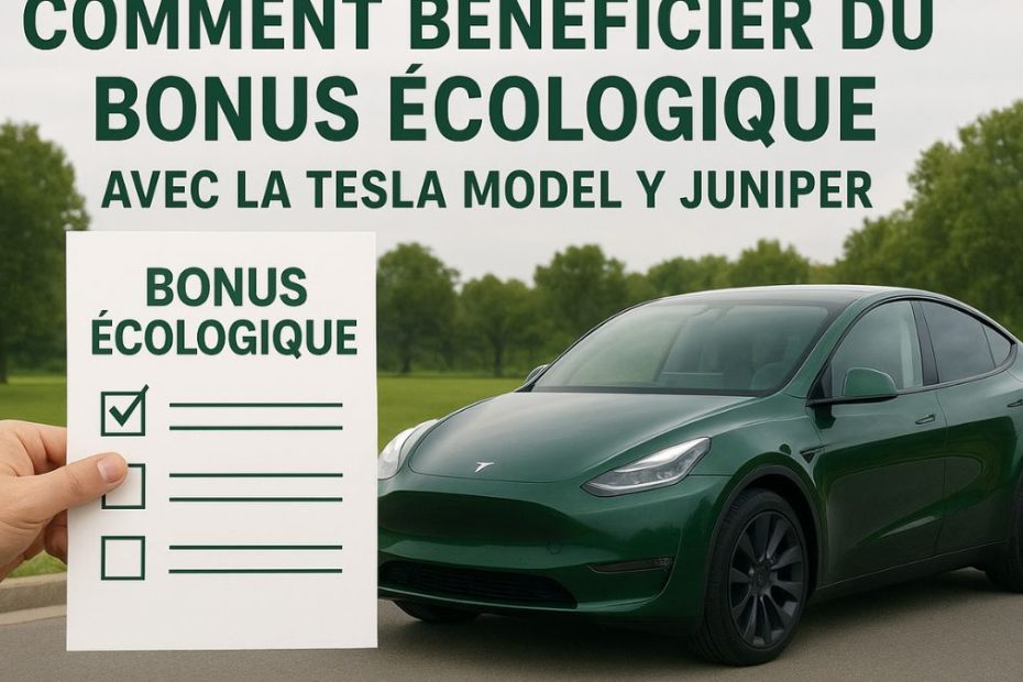 bonus écologique avec la Tesla Model Y Juniper
